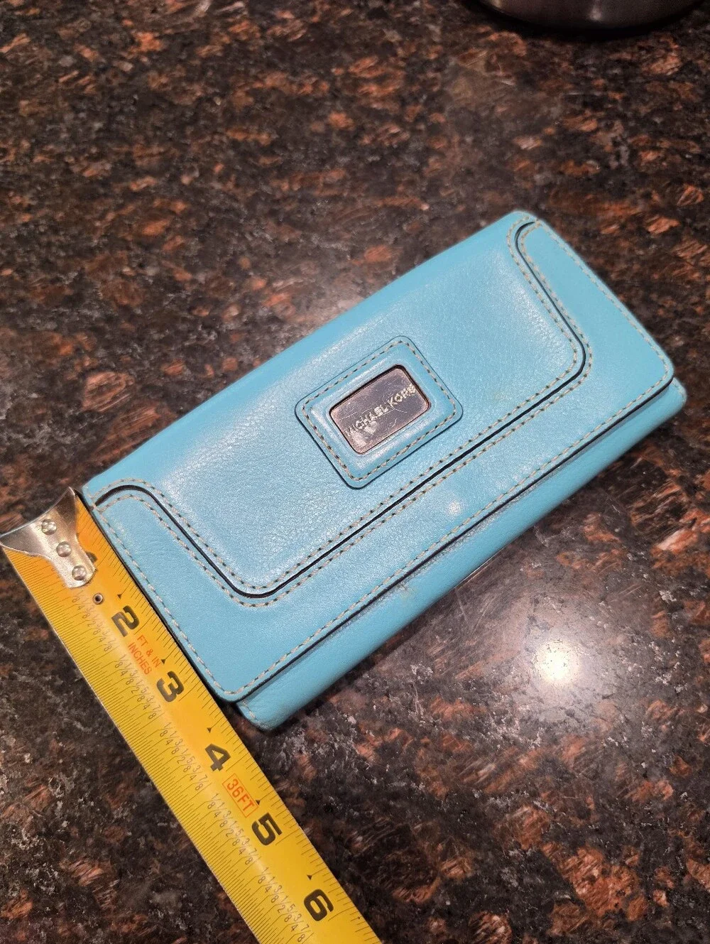Michael Kors Turquoise Leather Wallet